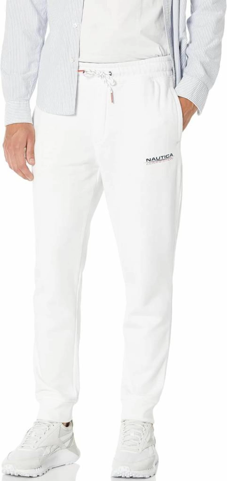 Nautica Men's Sustainable Fleece Jogger Pants - Comfortable Competition Style Athletic Sweatpants