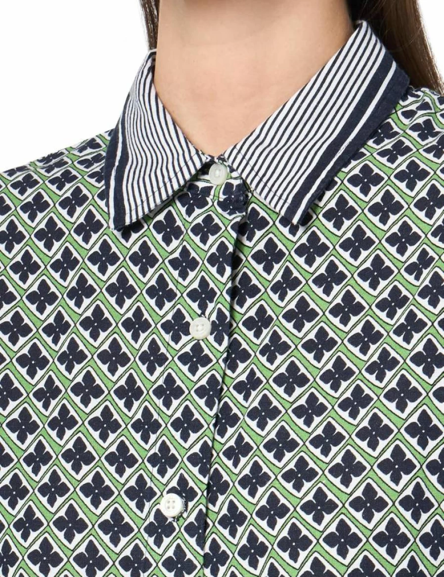 Nautica Women's Linen Blend Long Sleeve Button-Down Shirt - Classic Casual Top for Women