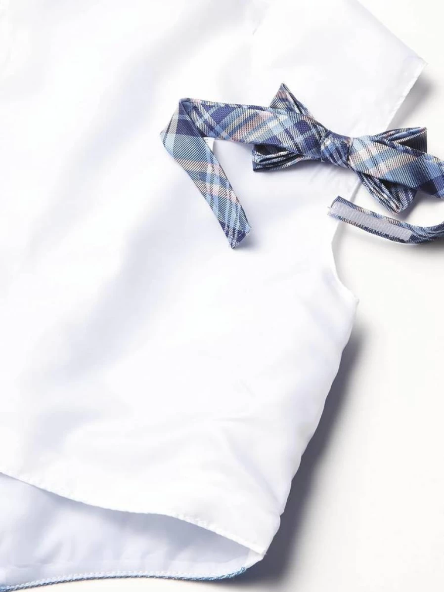 Nautica Baby Boys' Formal 4-Piece Suit Set - Dress Shirt, Vest, Pants & Bow Tie for Special Occasions