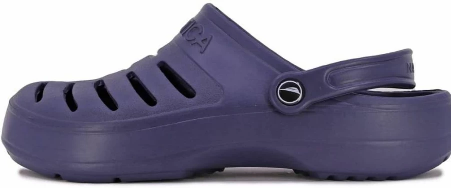 Nautica Men's Athletic Slip-On Clogs with Adjustable Back Strap - Waterproof Sports Sandals & Comfortable Slippers for Outdoor Activities
