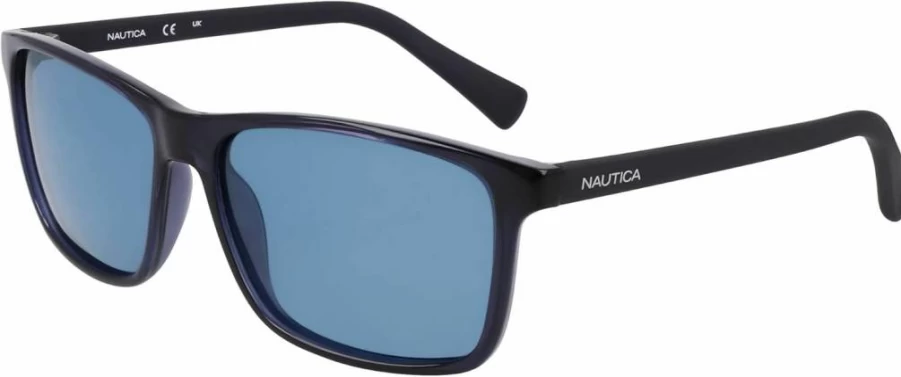 Nautica Men's N2246S Classic Rectangular Polarized Sunglasses for UV Protection