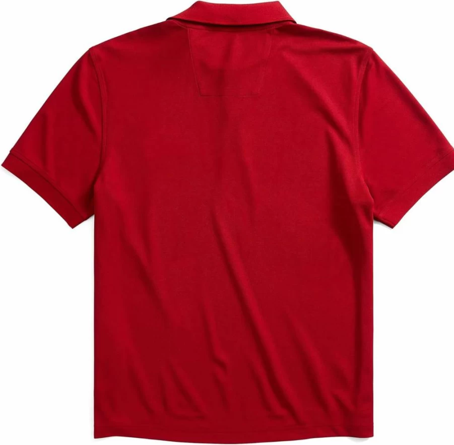 Nautica Men's Navtech Stripe Collar Polo Shirt - Classic Fit Performance Golf Polo for Men