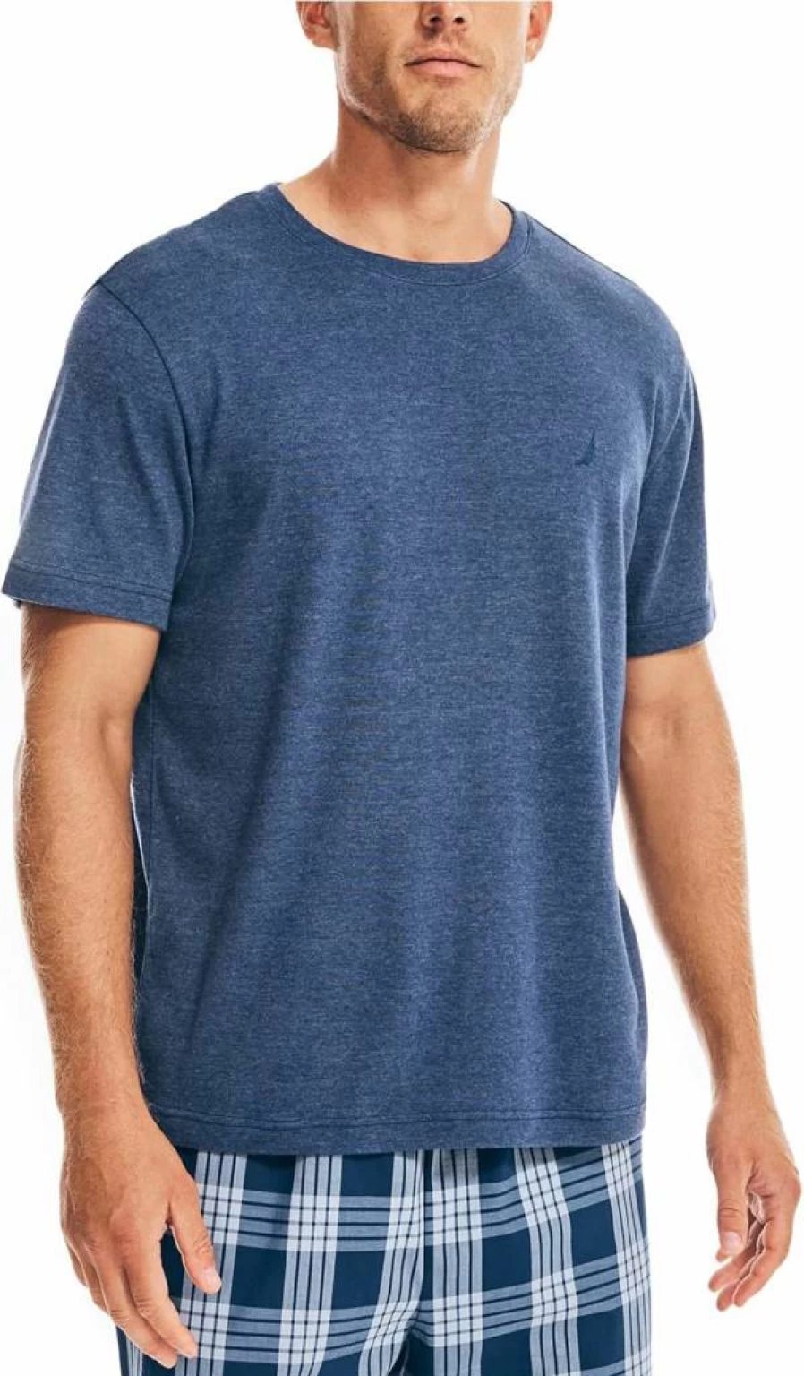 Nautica Men's J-Class Comfort Sleep T-Shirt - Soft Cotton Nightwear for Relaxation