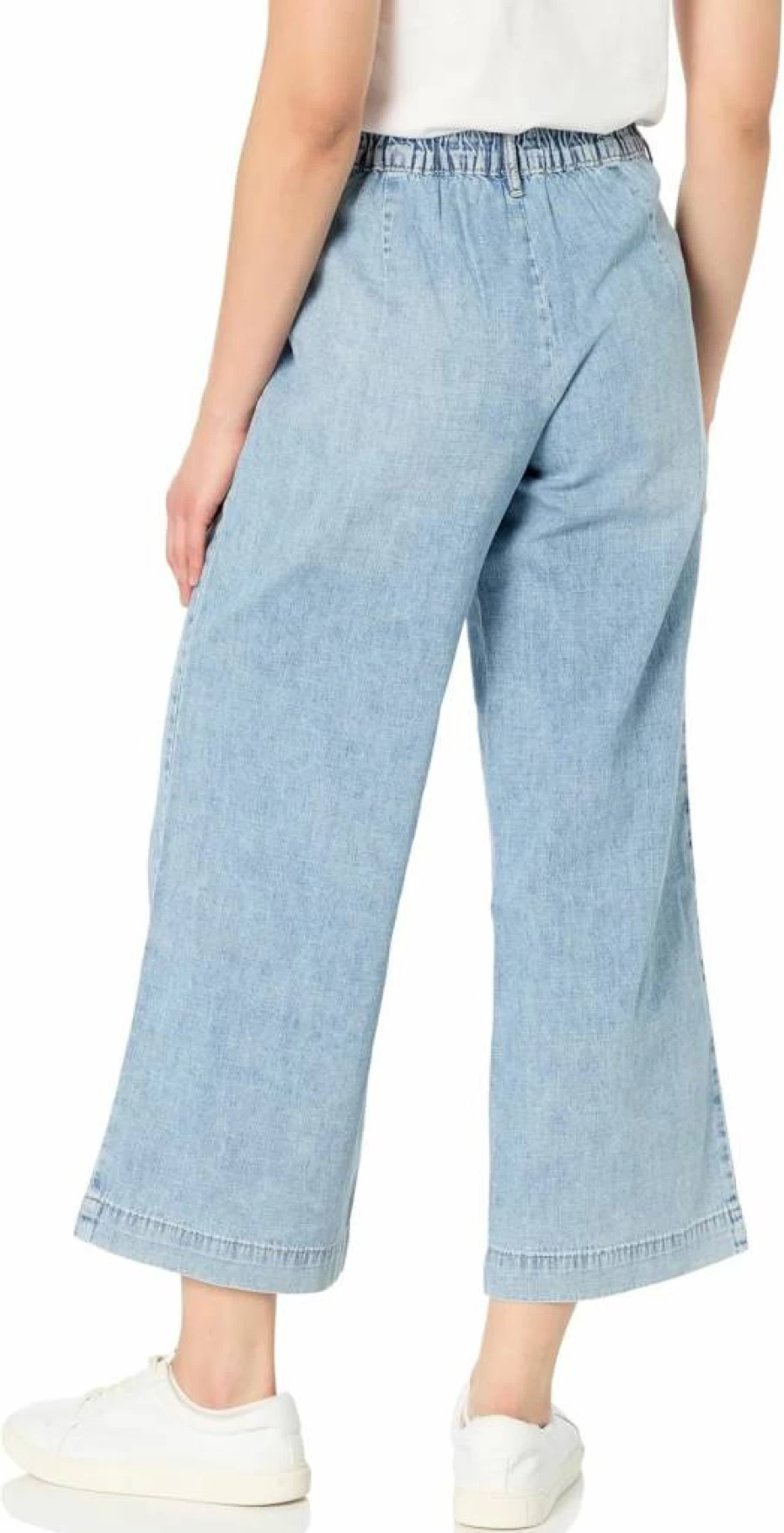 Nautica Women's High-Rise Wide Leg Sailor Jeans with Button Pocket - Classic Denim Pants for Women