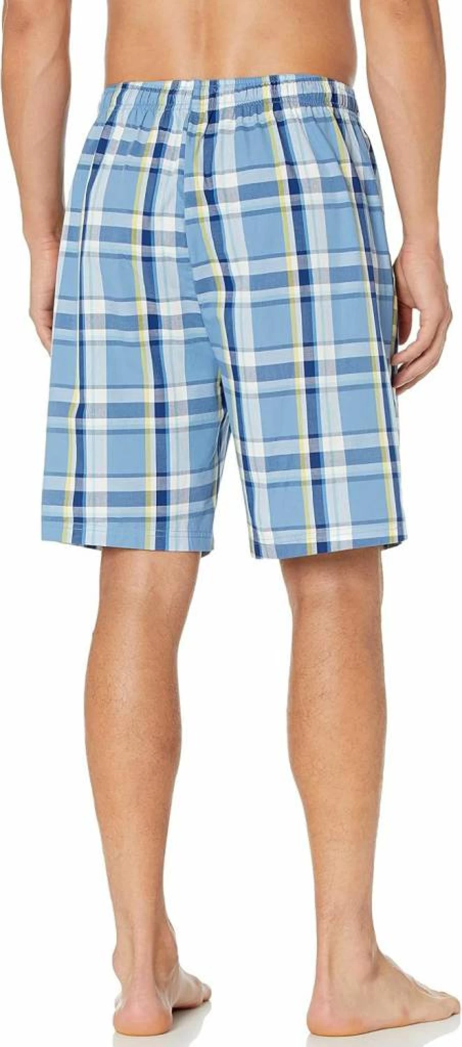 Nautica Men's 100% Cotton Elastic Waist Sleep Shorts - Soft Woven Pajama Shorts for Comfortable Nightwear