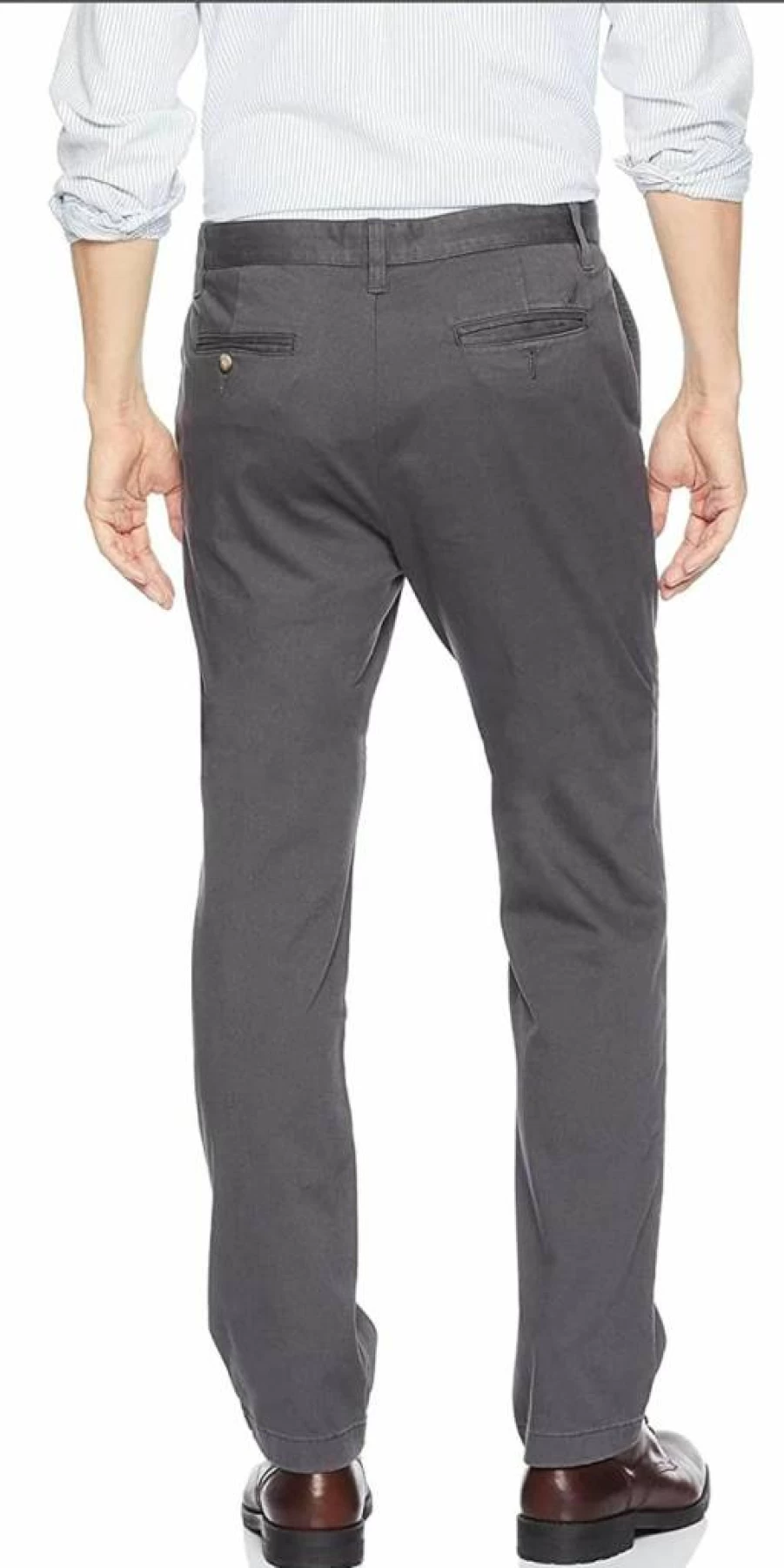 Nautica Men's Classic Fit Stretch Chino Pants - Comfortable Flat Front Deck Pant for Men