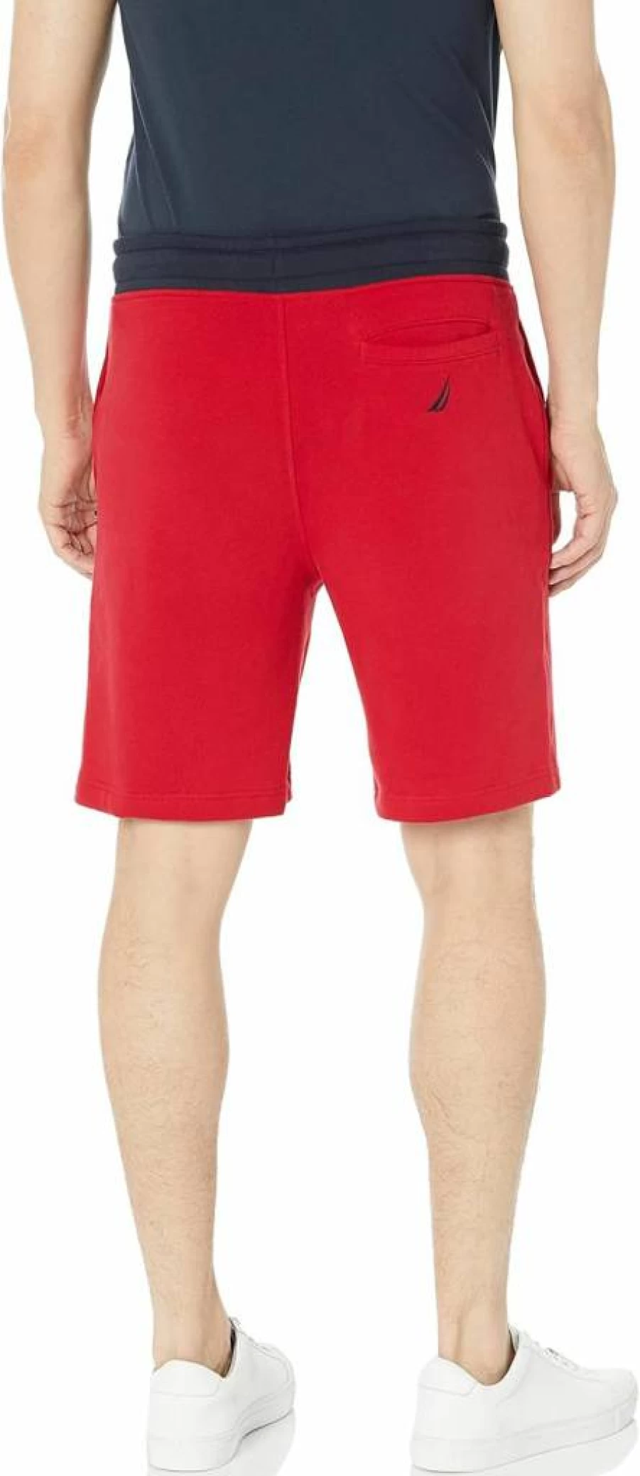 Nautica Men's Fleece-Lined Knit Shorts with Logo - Comfortable Casual Summer Bottom