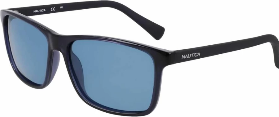 Nautica Men's N2246S Classic Rectangular Polarized Sunglasses for UV Protection