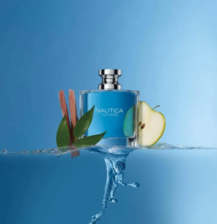 Nautica Voyage Men's Eau De Toilette - 3.3 Oz Travel Size, Fresh Apple Cedarwood Mimosa Scent, Long Lasting Daily Fragrance for Men