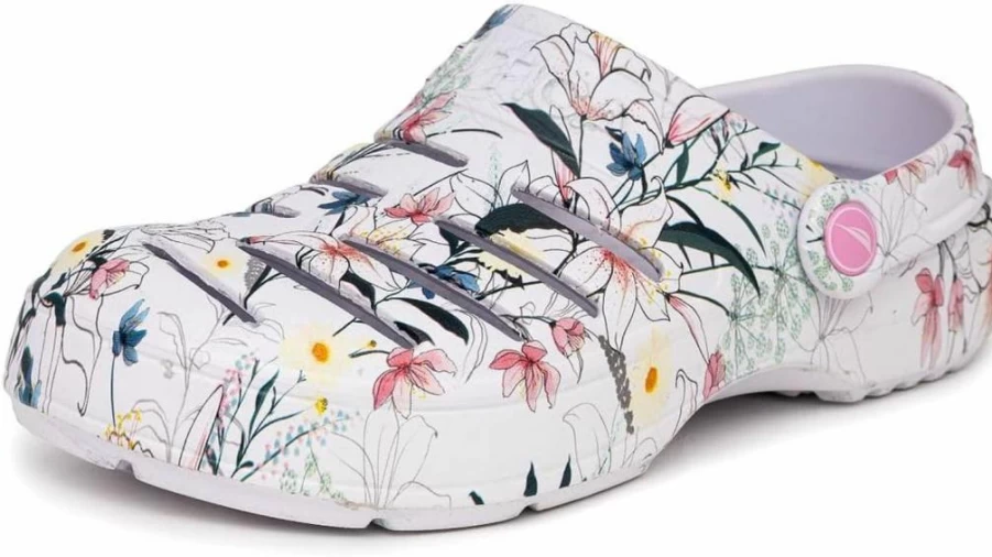 Nautica Women's Adjustable Water Sports Sandals - Slip-On Beach & River Clogs with Back Strap - Lightweight Athletic Shoes