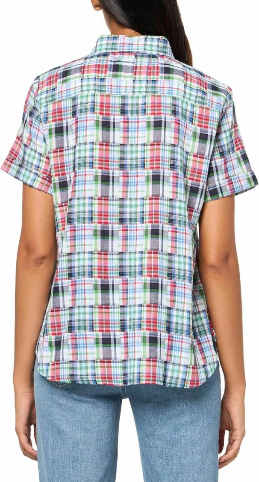 Nautica Women's Short Sleeve Button-Down Camp Shirt Casual Comfortable Top