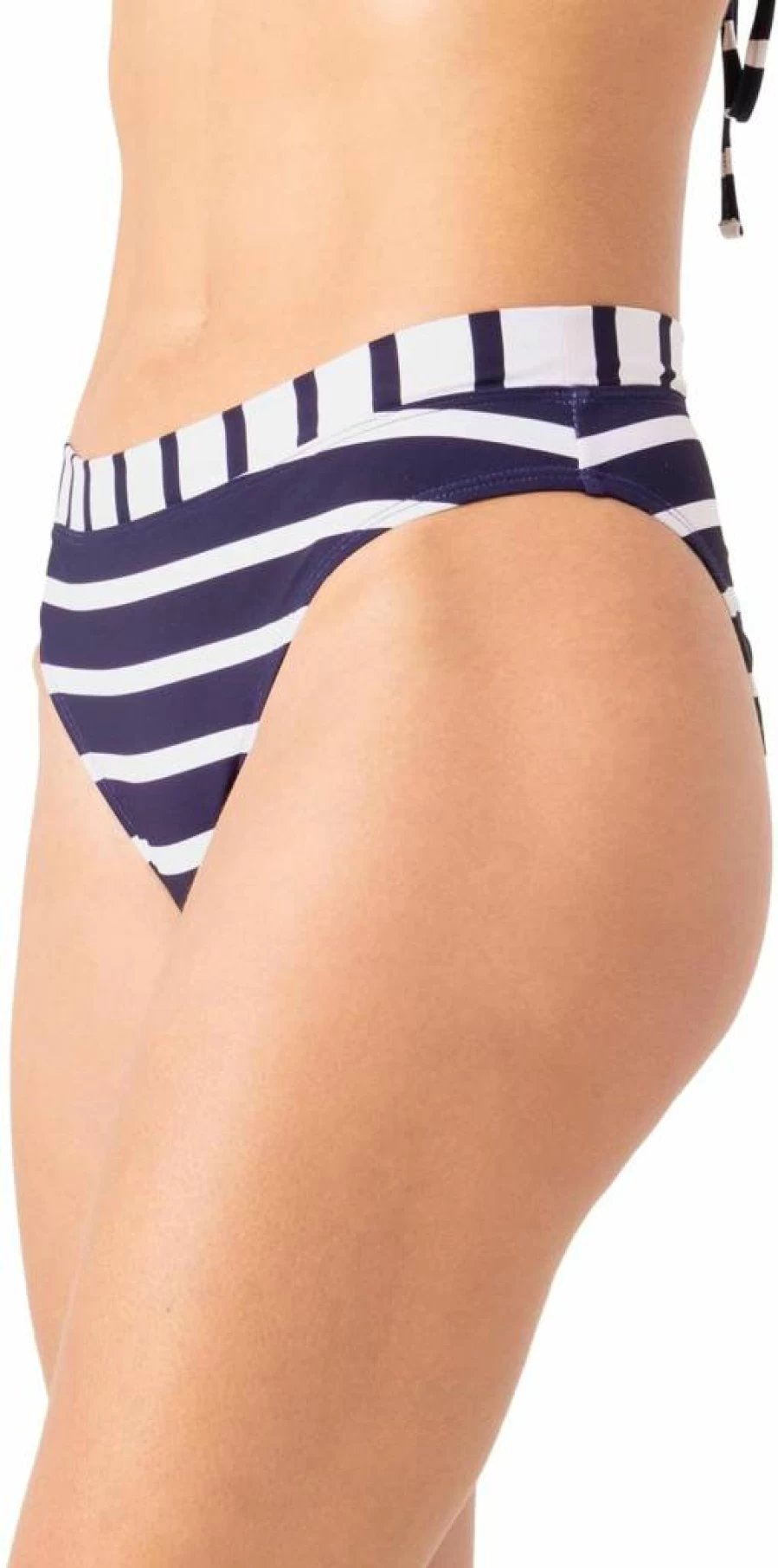 Nautica High-Waisted Bikini Bottoms for Women - Tummy Control Swimwear for Beach, Yoga, Volleyball & Workout