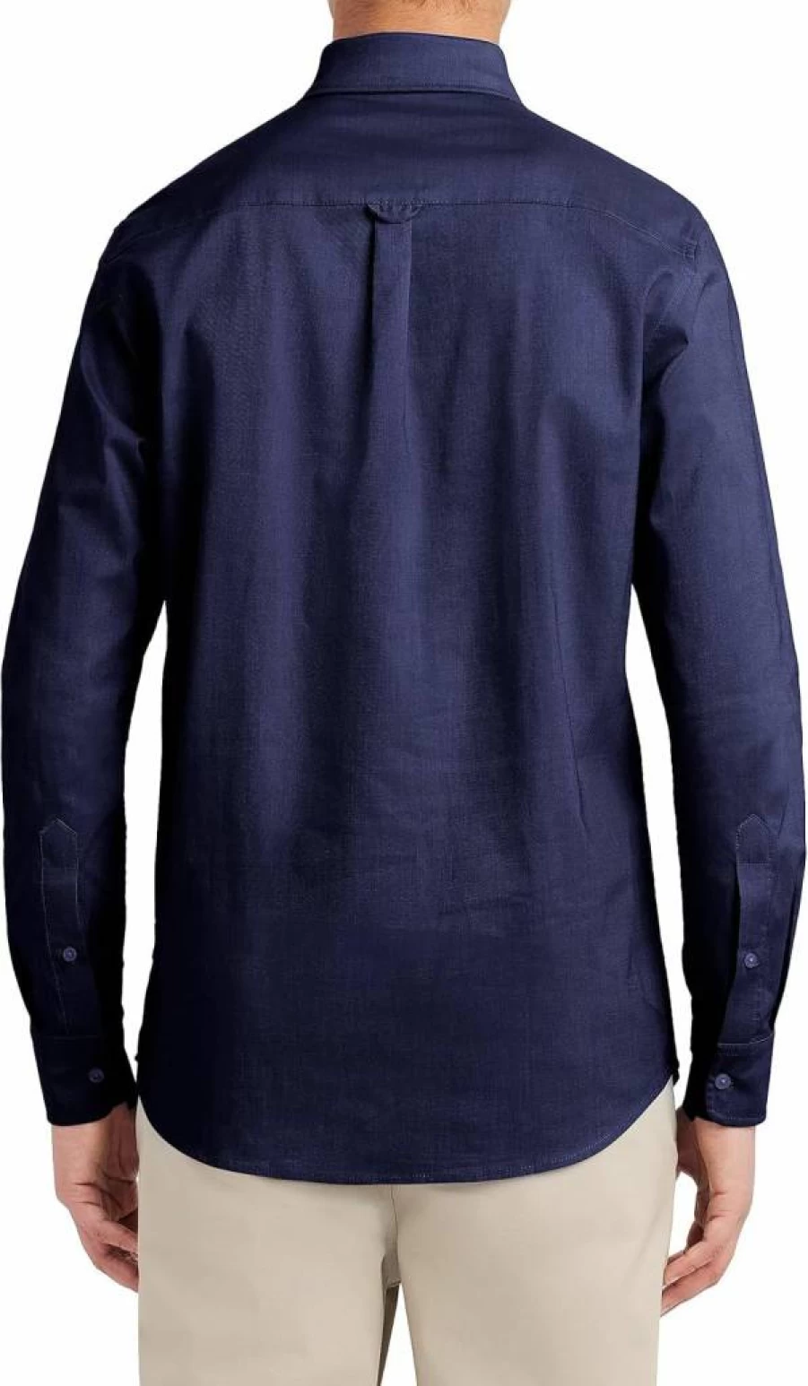 Nautica Men's Performance Oxford Shirt - Long Sleeve Button-Down Casual Dress Shirt for School and Work
