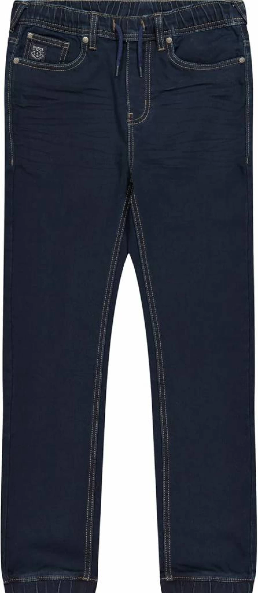 Nautica Boys' Stretch Denim Jogger Pants with 5-Pocket Design & Adjustable Drawstring Waist