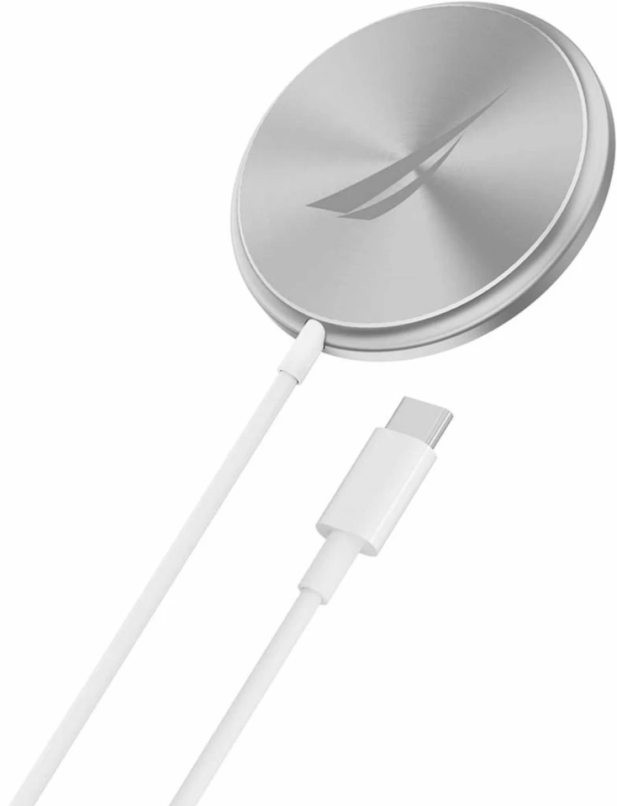 Nautica CH400 3-in-1 Wireless Charging Station – Qi-Certified Fast Charger for iPhone, Apple Watch & AirPods – Multi-Device Dock with Phone Stand