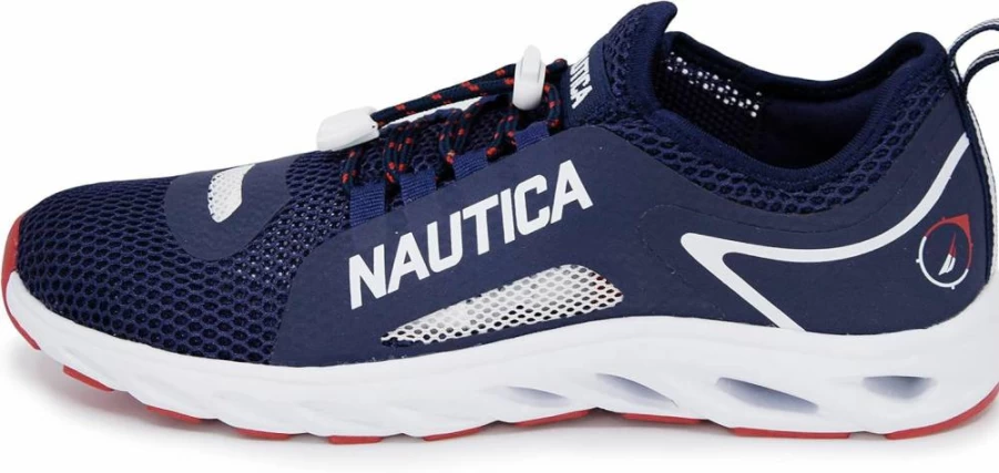 Nautica Men's Quick-Dry Water Shoes for Jogging, Pool & Sports – Lightweight Athletic Sneakers