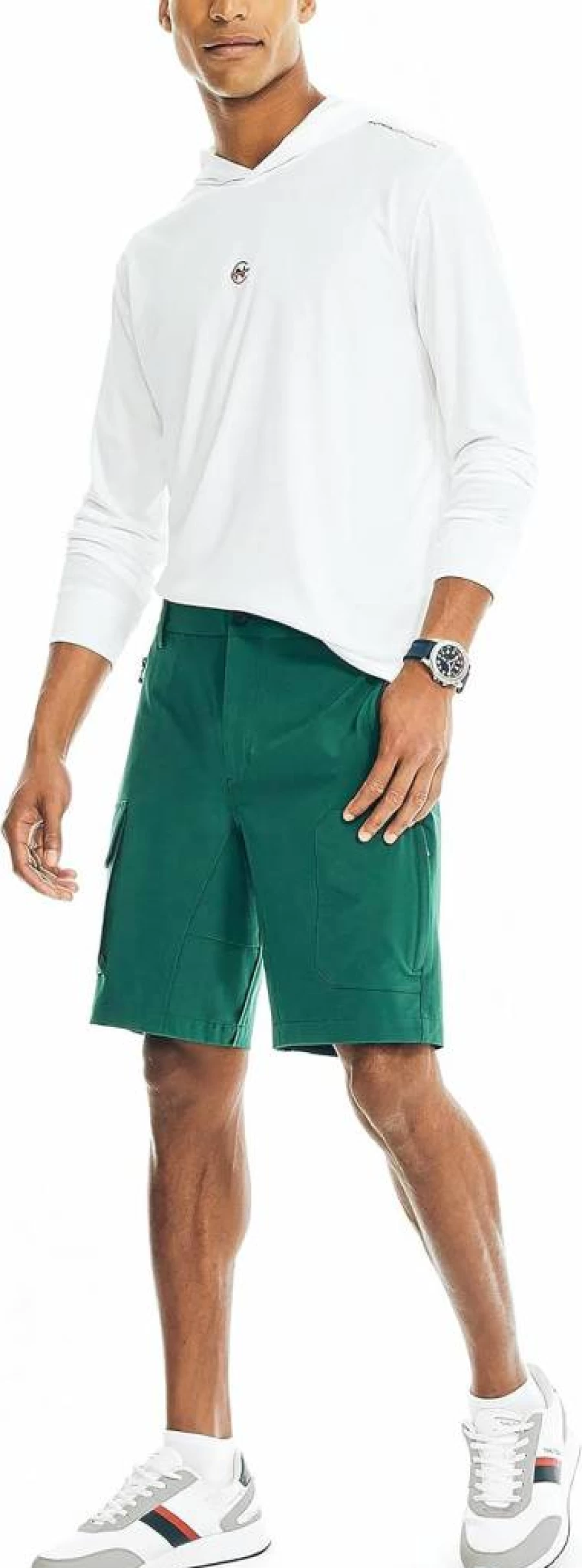 Nautica Men's Sustainable Competition Hoodie - Eco-Friendly Pullover Sweatshirt for Men