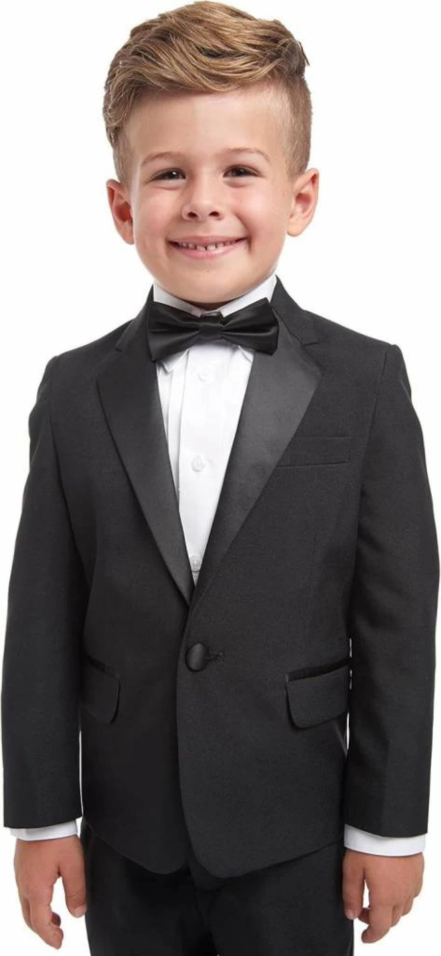 Nautica Baby Boys' Formal 4-Piece Tuxedo Set - Jacket, Dress Shirt, Bow Tie & Pants for Special Occasions