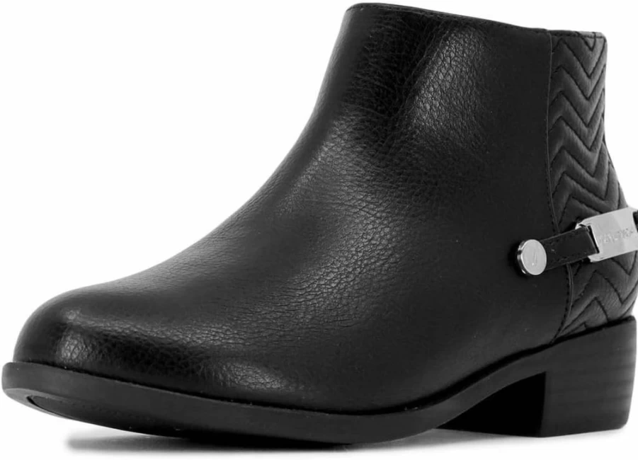 Nautica Girls' Ankle Boots with Buckle & Zipper - Toddler to Big Kids Dress Booties for Casual & Formal Wear