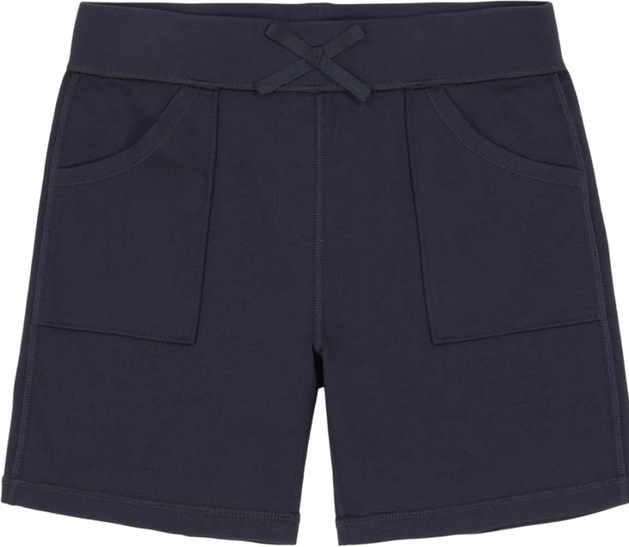 Nautica Girls' Sensory-Friendly Soft Pull-On School Uniform Shorts for Comfort and Easy Wear