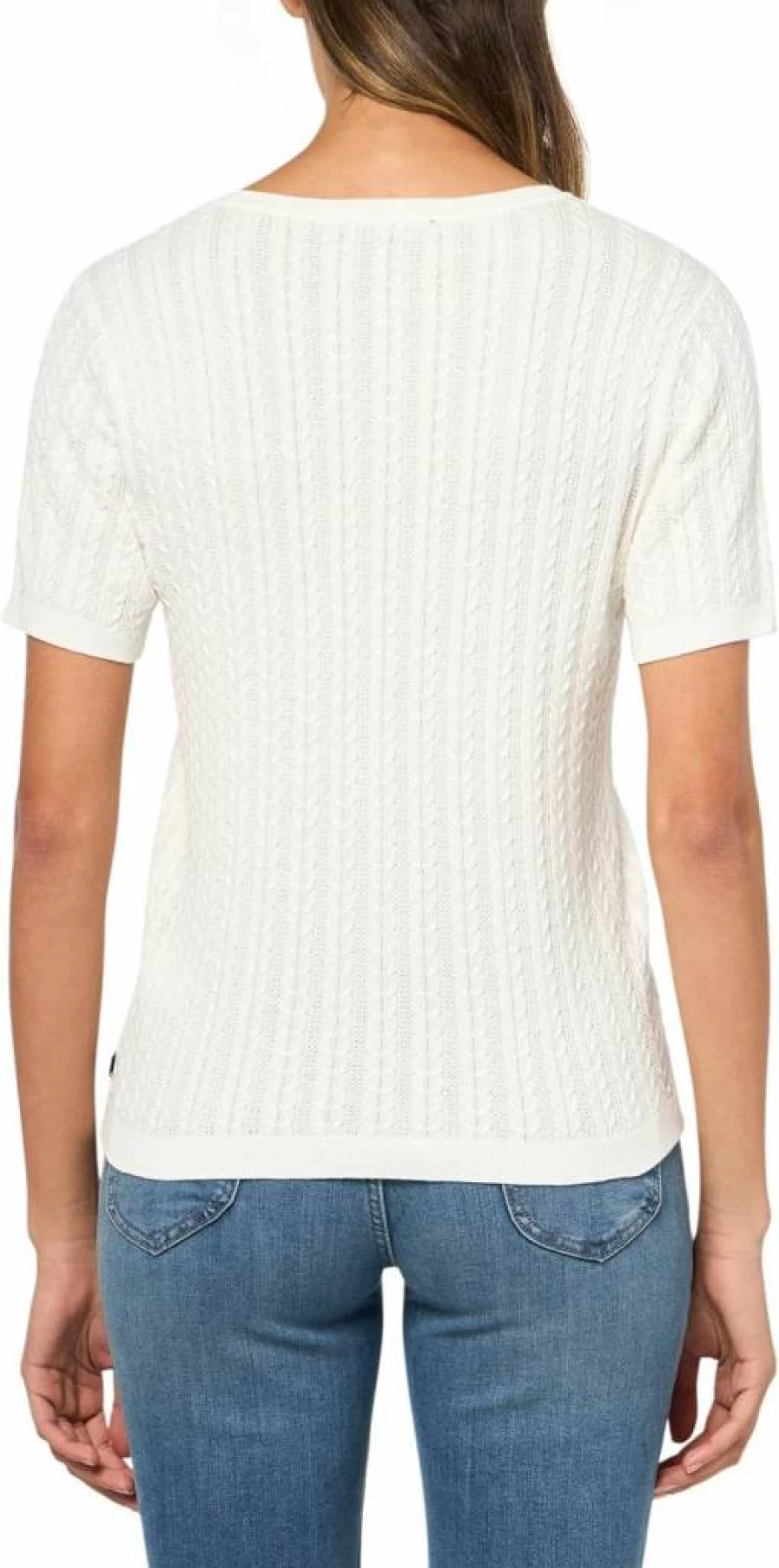 Nautica Women's Classic Solid V-Neck Short Sleeve Casual Tee Shirt