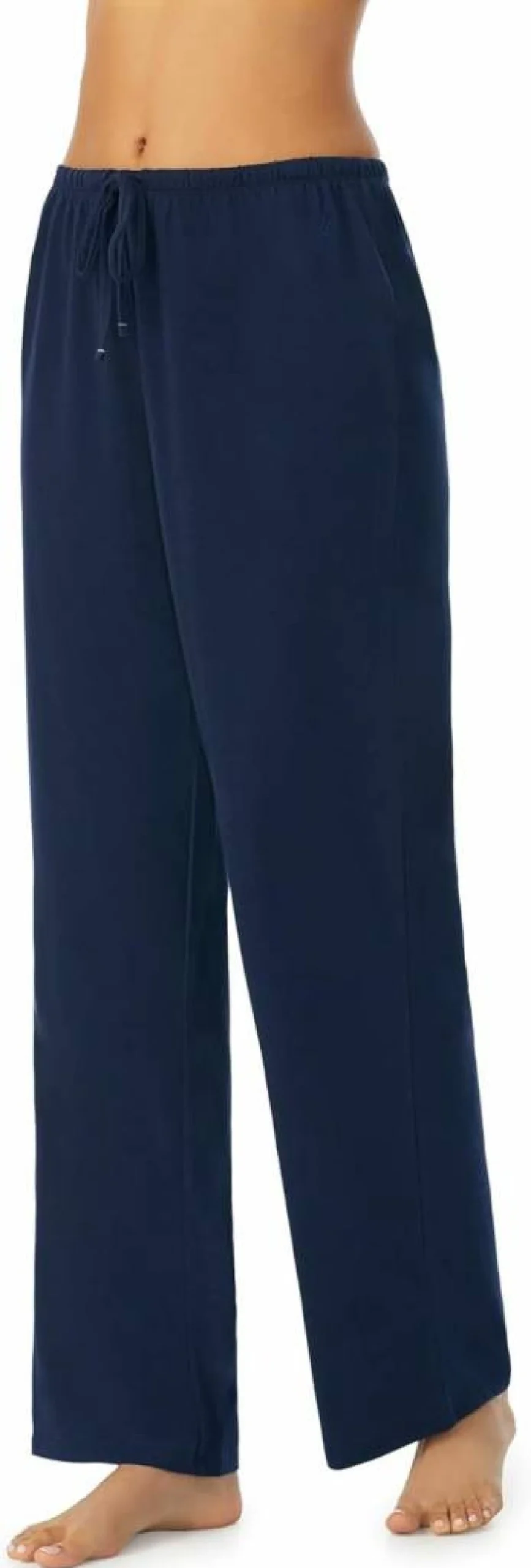 Nautica Women's Cotton Knit Jersey Sleep Pants - Long Length Breathable Pajama Bottoms for Comfortable Sleepwear & Loungewear