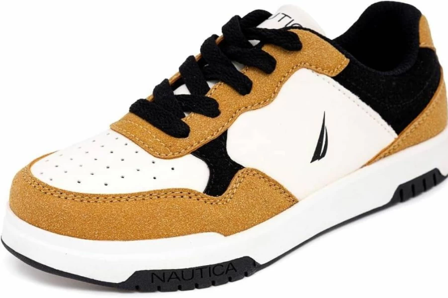 Nautica Kids' Basketball & Running Shoes - Lightweight Low-Top Sneakers for Boys, School & Outdoor Play (Toddler to Youth Sizes)