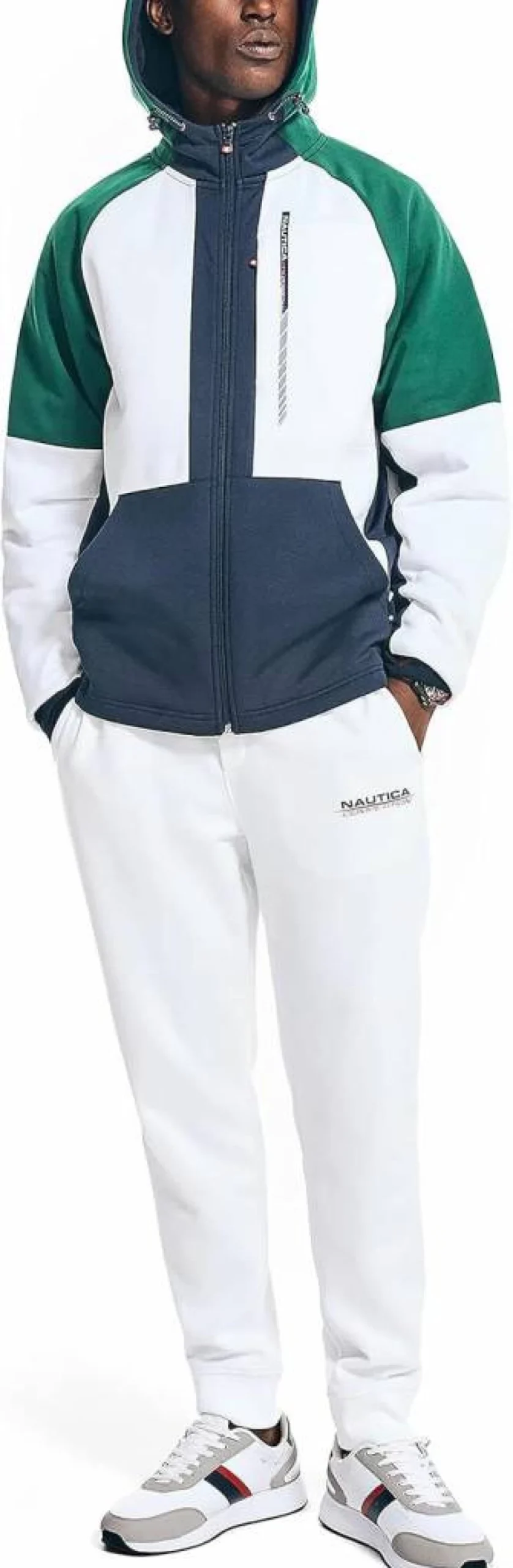 Nautica Men's Sustainable Full-Zip Competition Jacket – Lightweight Water-Resistant Outdoor Coat
