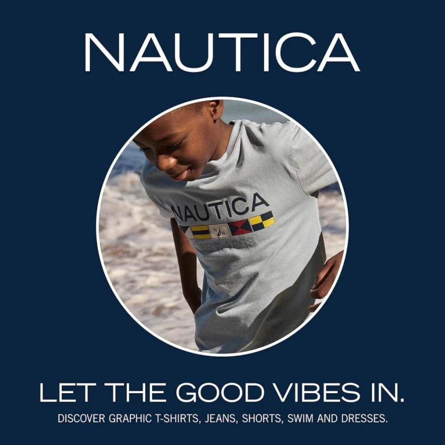 Nautica Boys' Fleece Hoodie - Soft Long Sleeve Pullover, Relaxed Fit for Comfort & Style