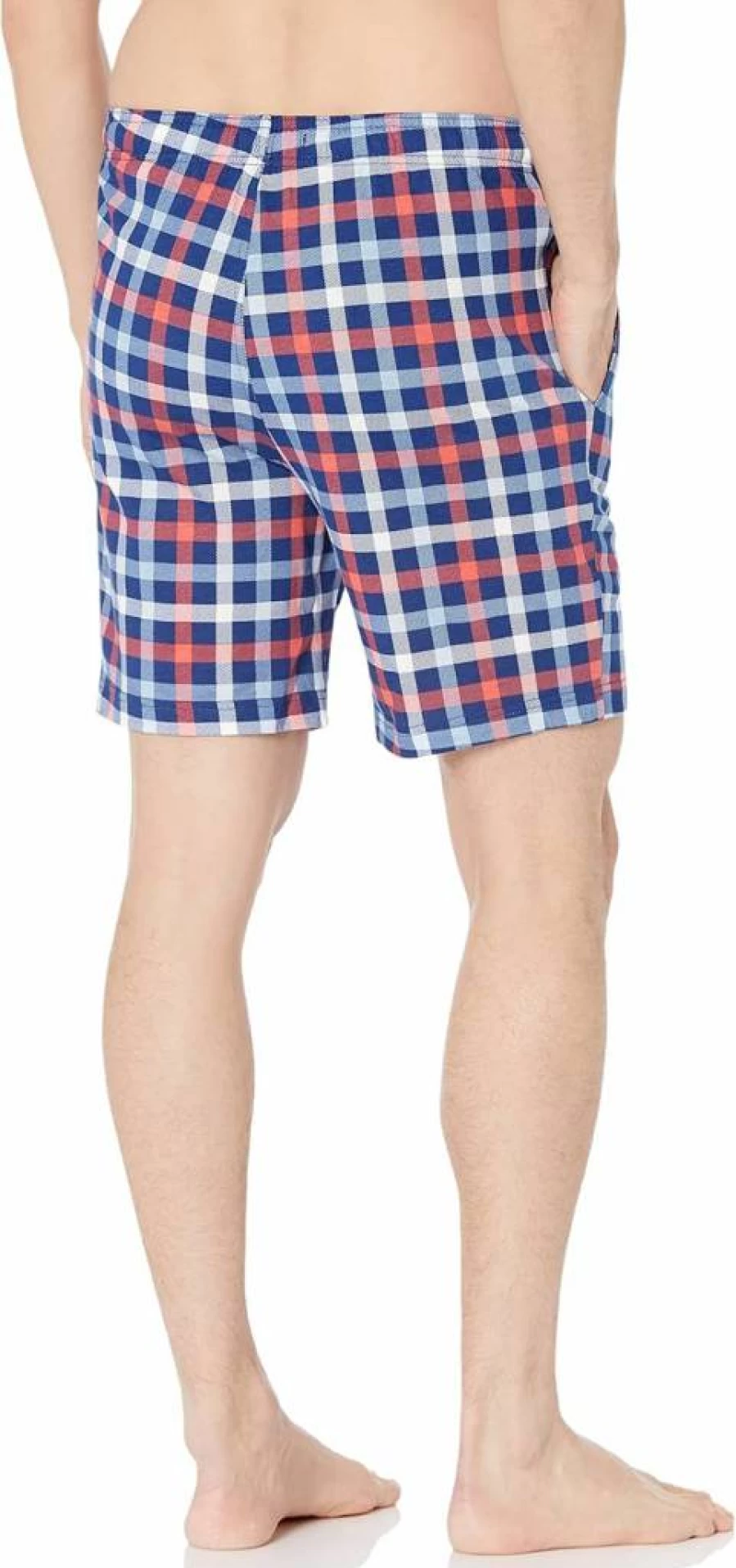 Nautica Men's Checkered Sleep Shorts Comfortable Plaid Lounge Pajama Bottoms
