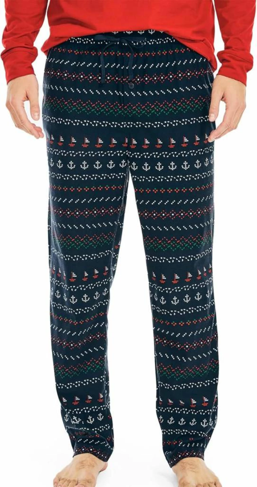 Nautica Men's Eco-Friendly Sleep Pants - Sustainable Comfort Lounge Wear