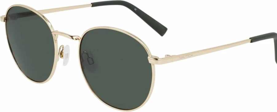 Nautica N100SP Classic Round Polarized Sunglasses for Men & Women – UV Protection Aviator Style Shades
