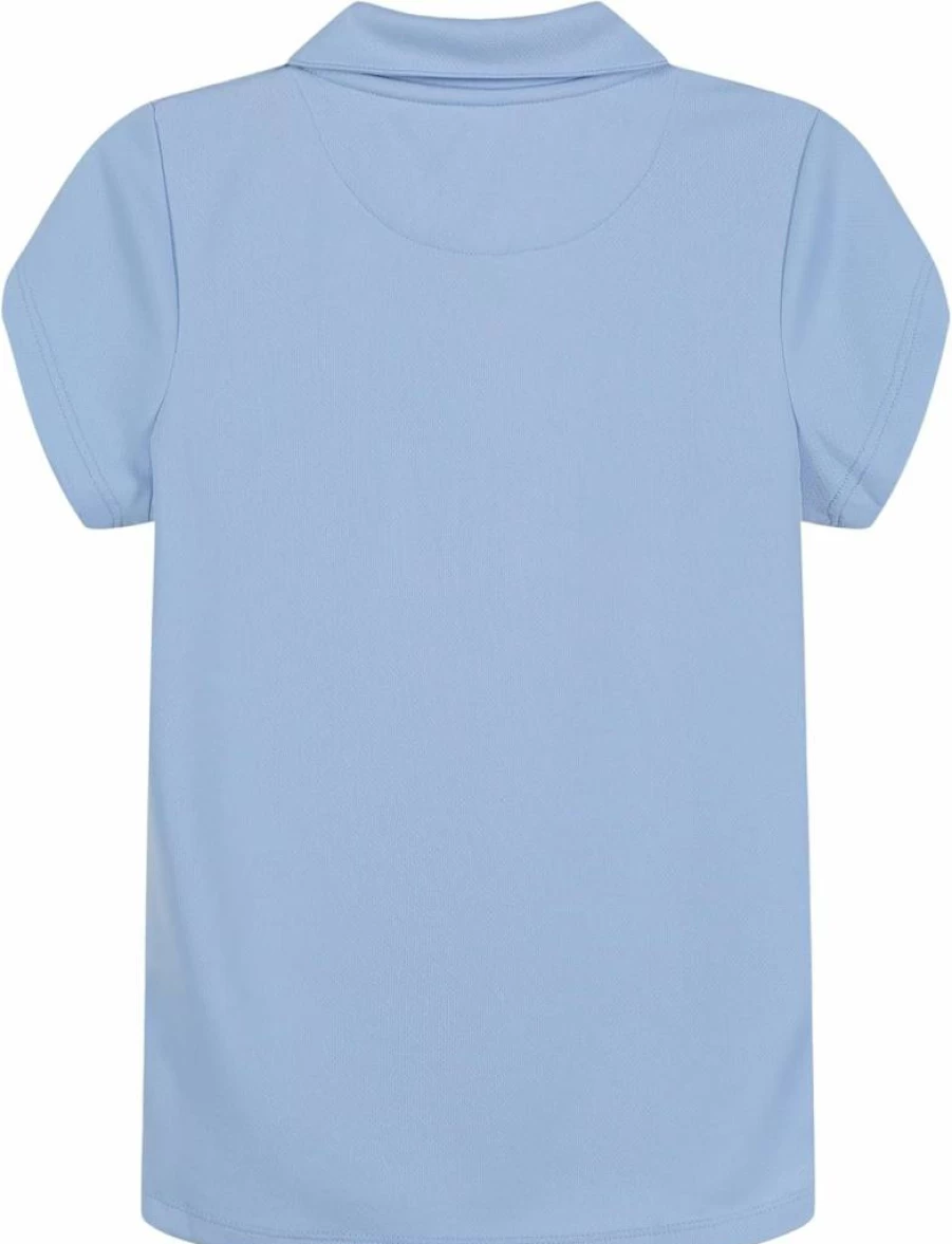Nautica Girls' Performance Polo Shirt for School Uniforms - Comfortable Short Sleeve Top