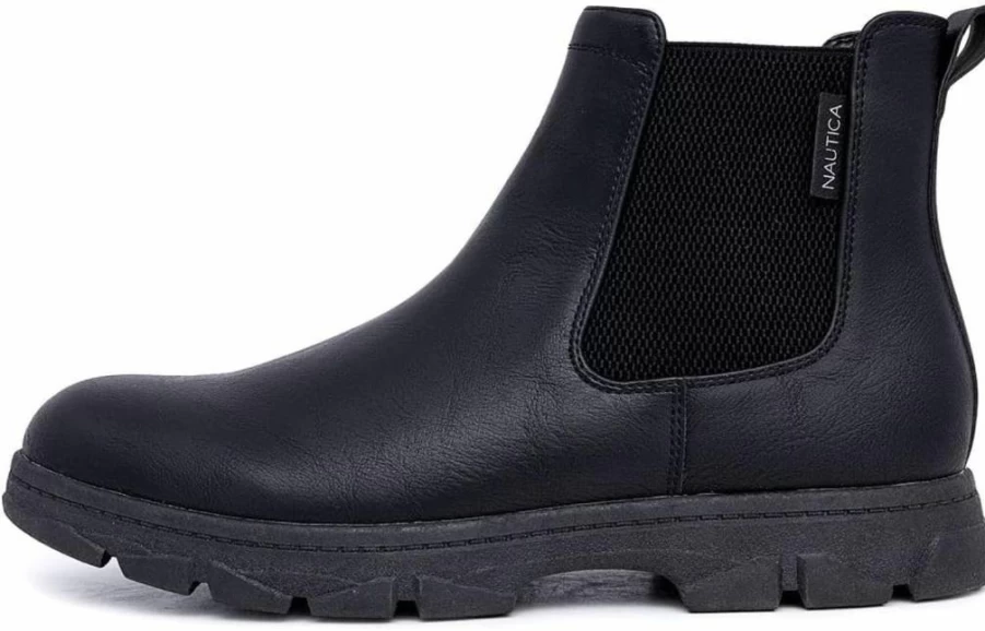 Nautica Men's Slip-On Chelsea Boots - Casual Chukka Ankle Dress Shoes for Men