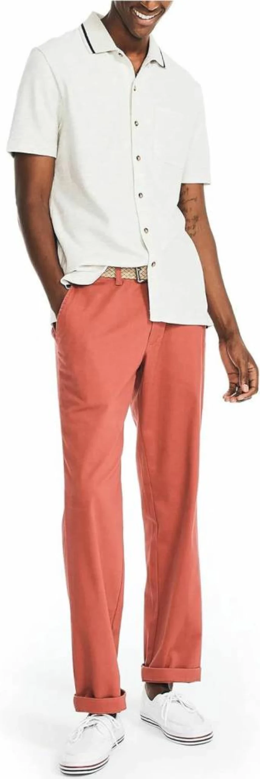 Nautica Men's Eco-Friendly Short-Sleeve Casual Shirt – Sustainable Cotton Comfort Fit