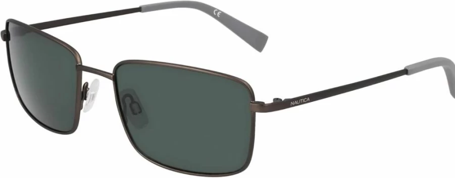 Nautica Men's N102SP Classic Rectangular Polarized Sunglasses for UV Protection