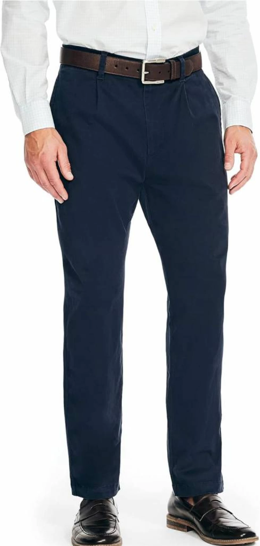 Nautica Men's Classic Fit Deck Pants - Comfortable Casual Chino Trousers for Everyday Wear