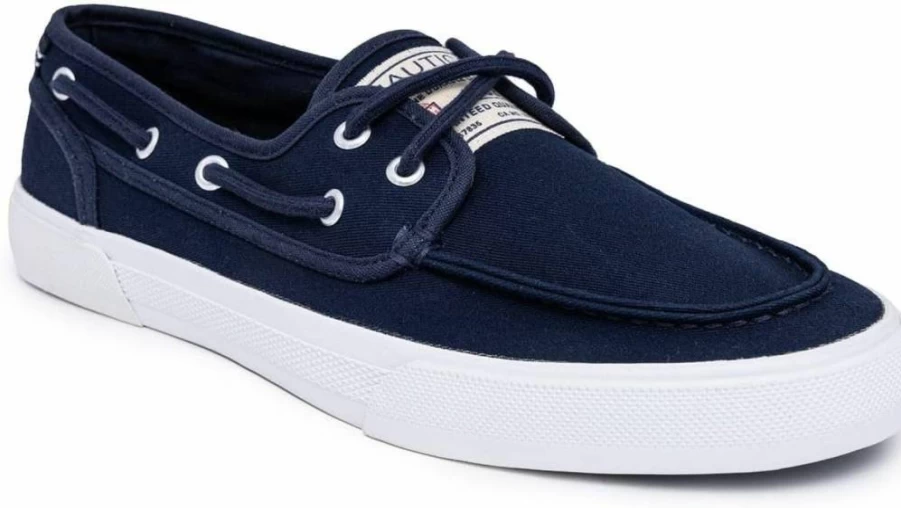 Nautica Men's Casual Moc-Toe Loafers Boat Shoes - Comfortable Deck Sneakers with Cushioned Insole for Men