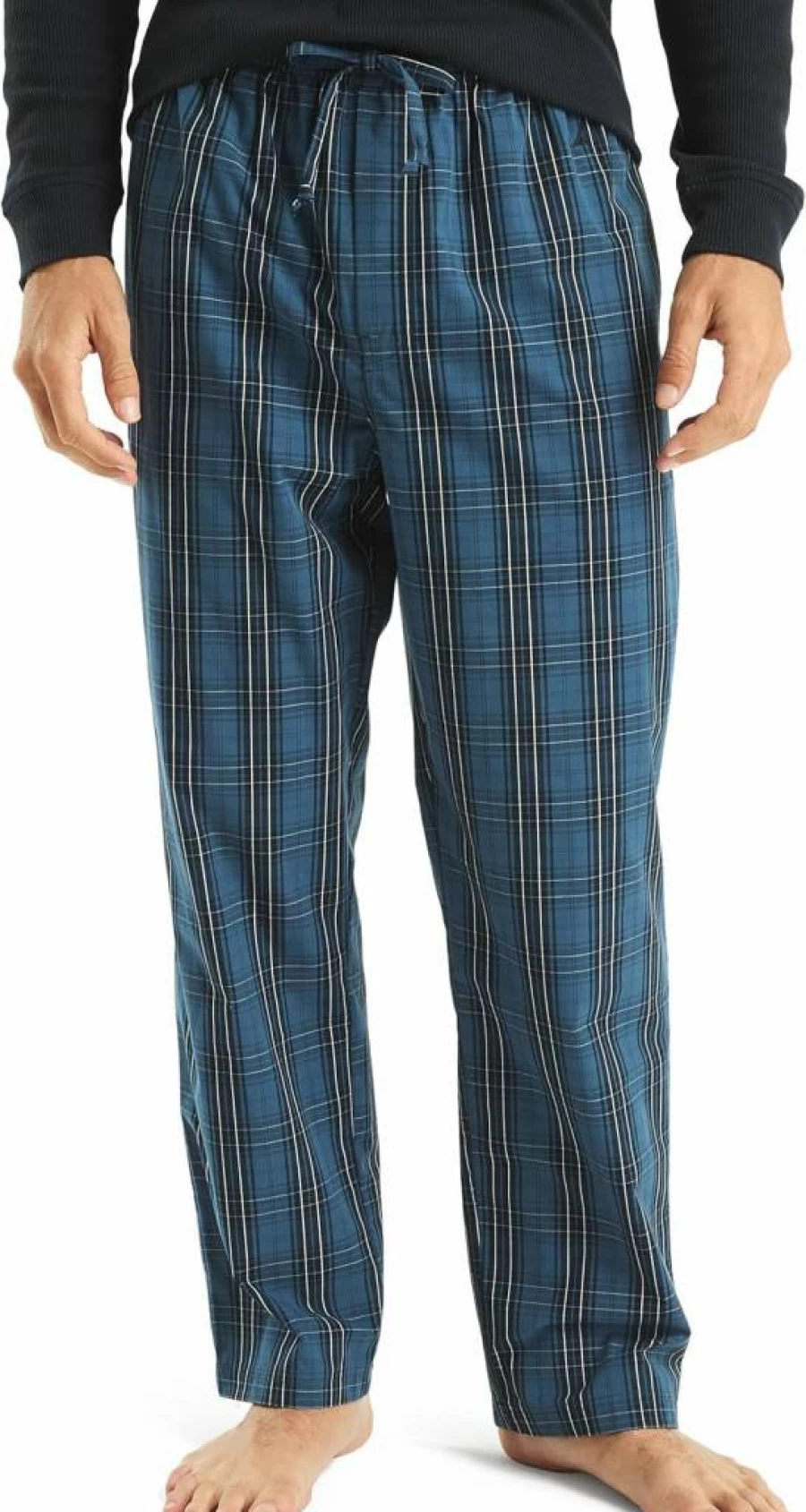 Nautica Men's Plaid Poplin Sleep Pants - Sustainable Comfort Lounge Wear