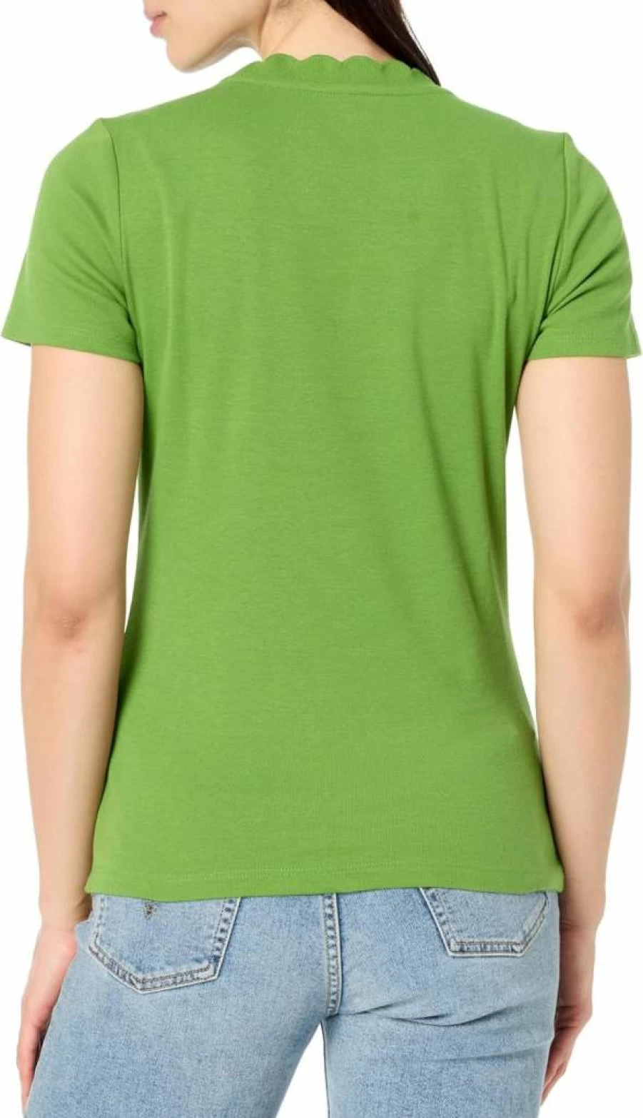 Nautica Women's Classic Solid Color Short Sleeve Crew Neck Cotton T-Shirt