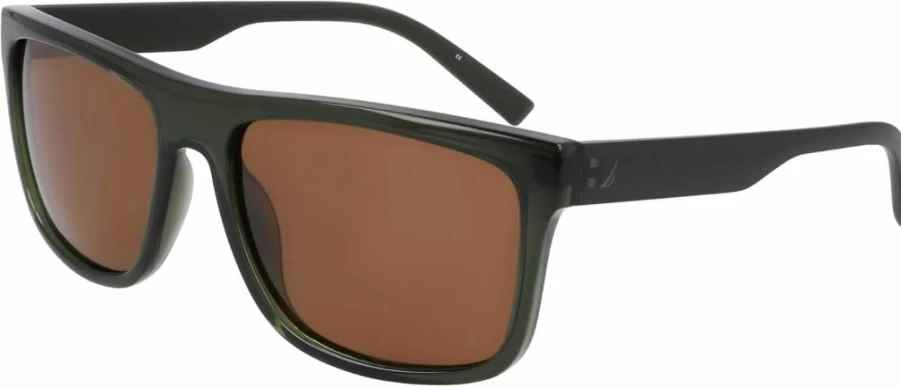 Nautica Men's N902SP Rectangular Polarized Sunglasses for UV Protection Classic Style