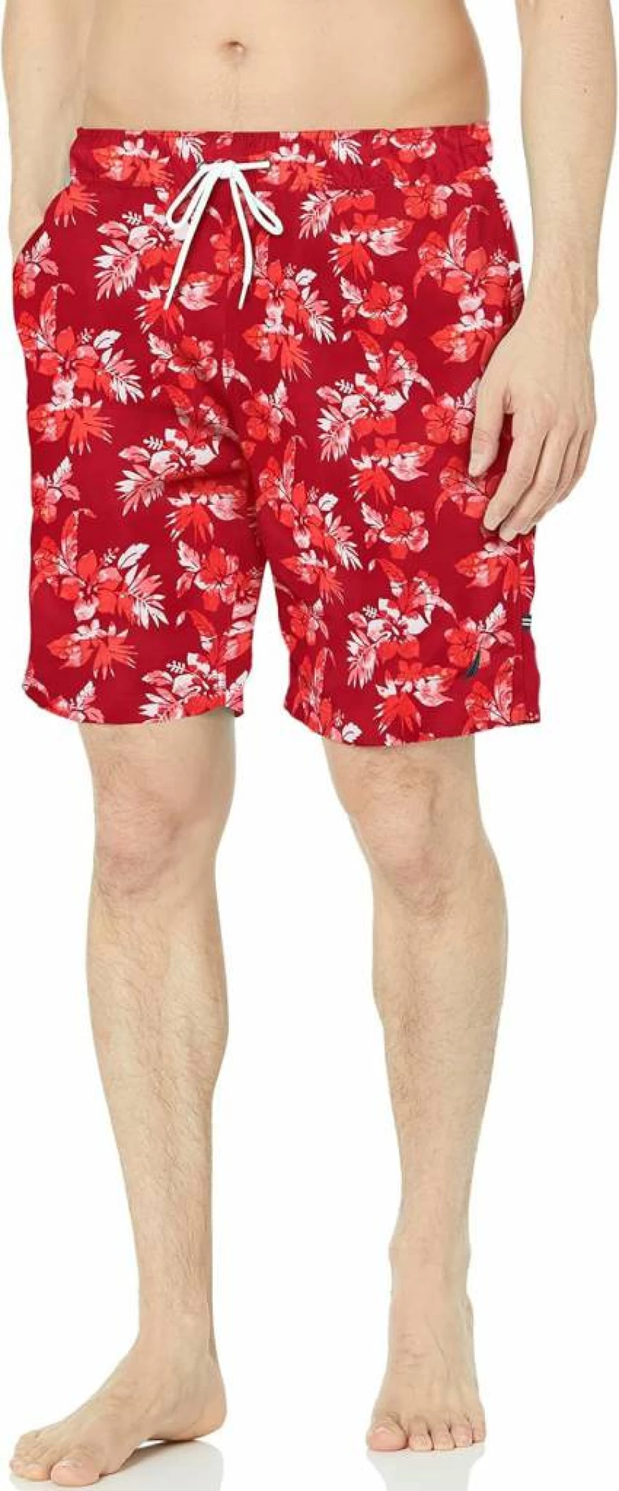 Nautica Men's Sustainable 8 Inch Swim Trunks Quick Dry Beach Shorts