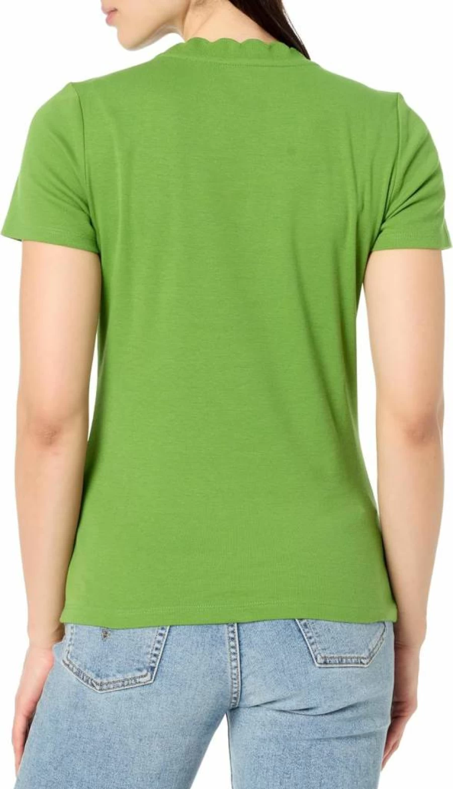 Nautica Women's Classic Solid Color Short Sleeve Crew Neck Cotton T-Shirt