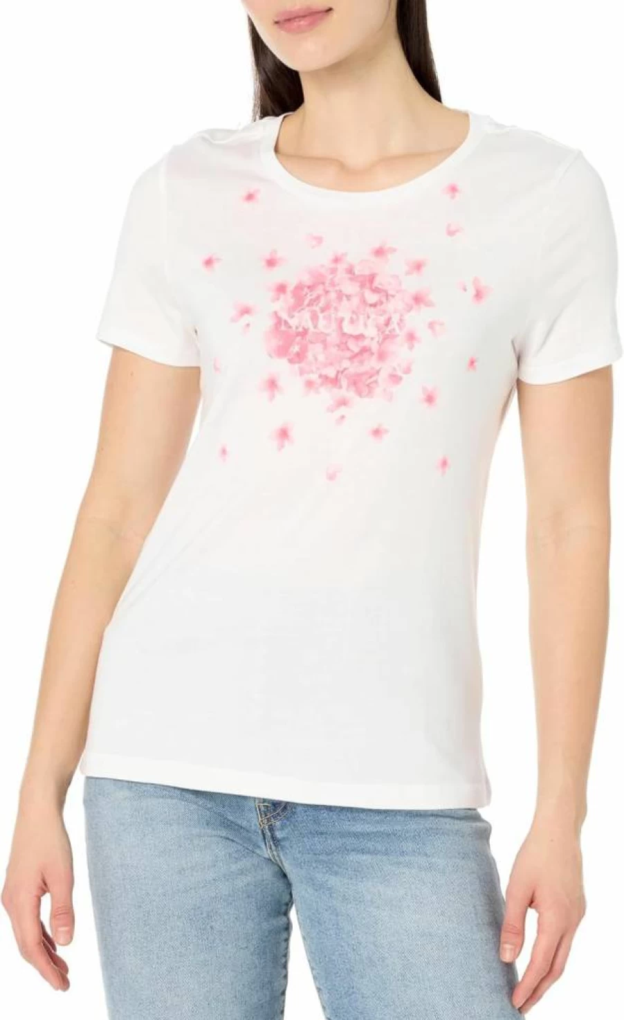 Nautica Women's Short Sleeve Graphic T-Shirt - Crew Neck Casual Tee