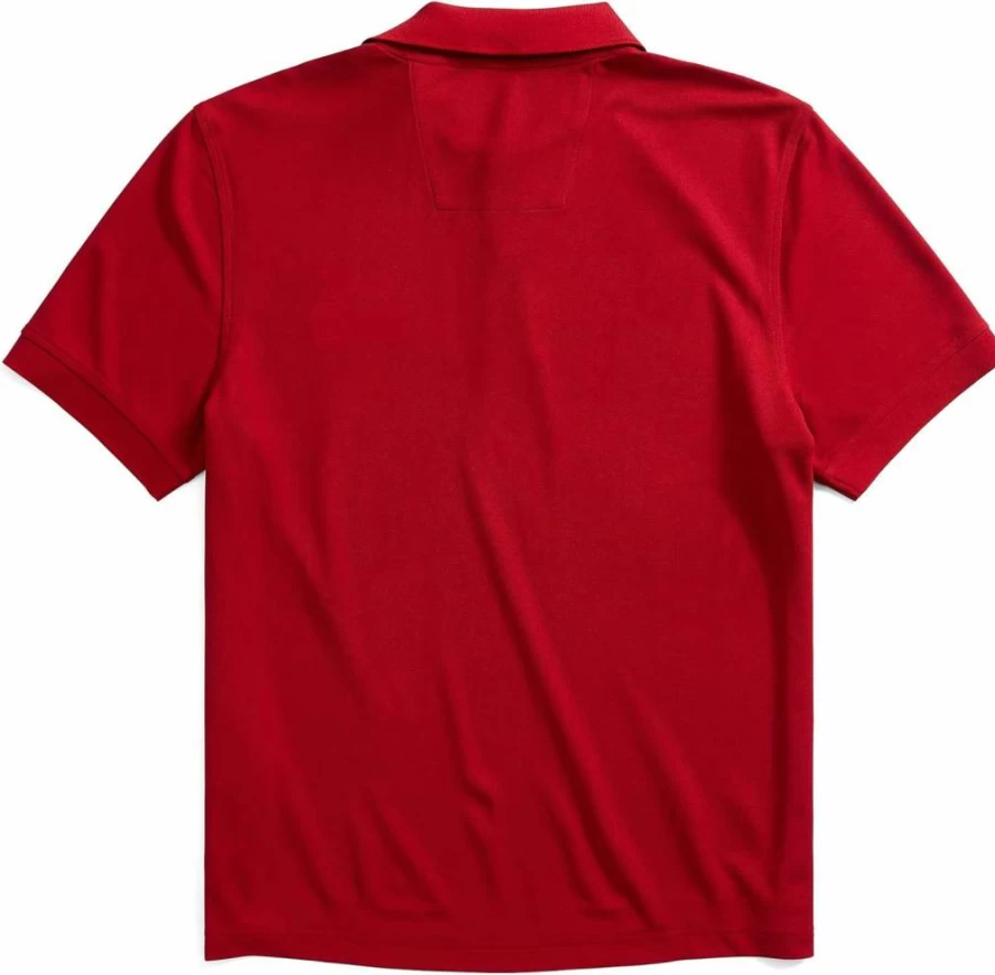 Nautica Men's NavTech Stripe Collar Polo Shirt - Classic Fit Performance Golf Polo for Men