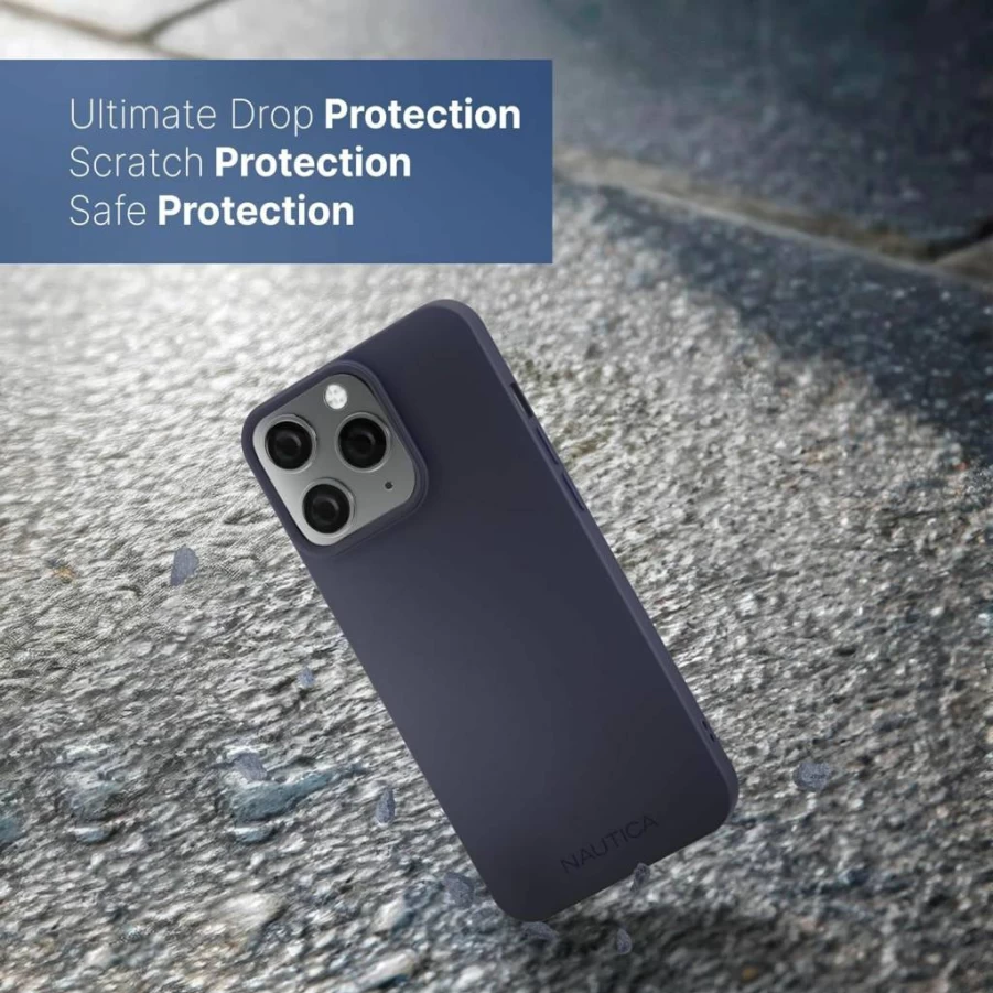 Nautica Ultra-Light Slim Matte Phone Case for iPhone 14 Pro Max - Soft-Touch Anti-Scratch Shockproof Protective Cover