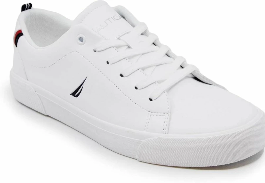 Nautica Boys' Casual Lace-Up Sneakers for Kids - Low-Top Comfortable Dress Shoes for Big Kid & Little Kid Youth