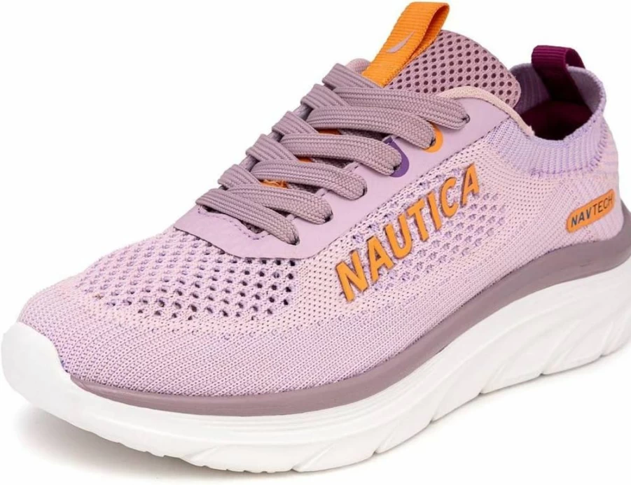 Nautica Women's Max Cushion Running Shoes - Lightweight Lace-Up Tennis Sneakers for Walking & Casual Wear