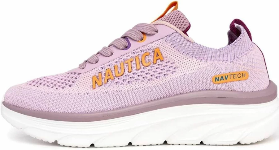 Nautica Women's Max Cushion Running Shoes - Lightweight Lace-Up Tennis Sneakers for Walking & Casual Wear