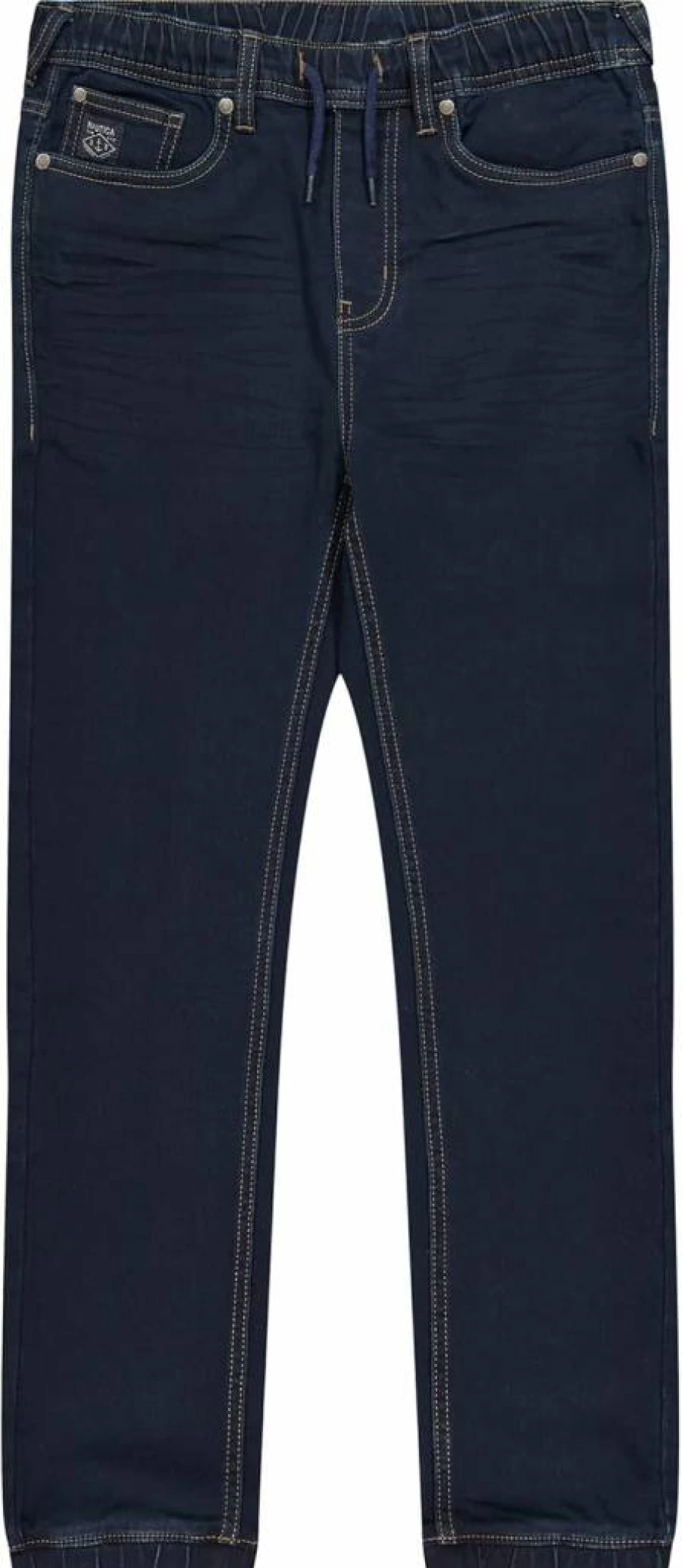 Nautica Boys' Stretch Denim Jogger Pants with 5-Pocket Design & Adjustable Drawstring Waist